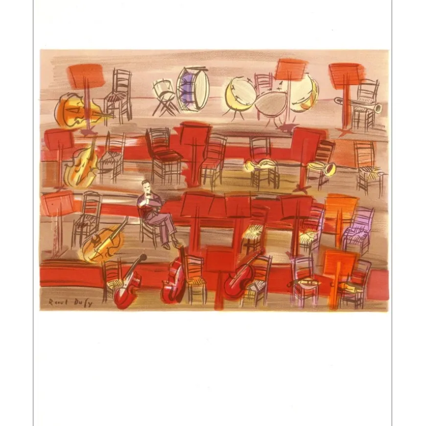 DUFY Raoul - Lithographie "L'orchestre" 30x24cm - 1965