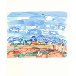 DUFY Raoul - Lithographie "Marrakech" 30x24cm - 1965
