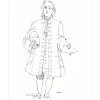 DUFY Raoul - Lithographie "Portrait de Isaac Newton, étude pour la fée électricité" 30x18cm - 1965