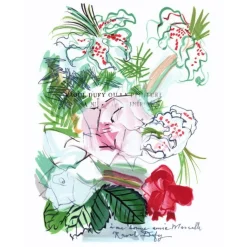 DUFY Raoul - Lithographie "Nature morte aux fleurs" 30x24cm - 1965