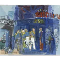 DUFY Raoul - Lithographie "Le prince de Joinville" 30x48cm - 1965