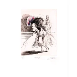 DUPUIS Jean - Lithographie originale "Falstaff" 76x56cm