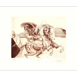 DUPUIS Jean - Lithographie originale "L'Ibère" 50x65cm