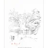DUREL Auguste - Lithographie signée au crayon "Le Village" 27x21cm - 1961