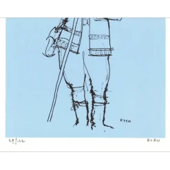EVEN Jean - Lithographie "Le Hongrois" 32x25cm - 1971