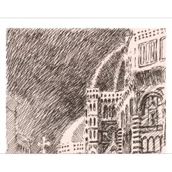 FABIEN Louis - Lithographie "Florence" 32x25cm - 1971