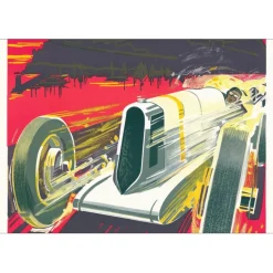 FALCUCCI Robert - Lithographie "Grand prix automobile de Monaco 1930" 100x68cm