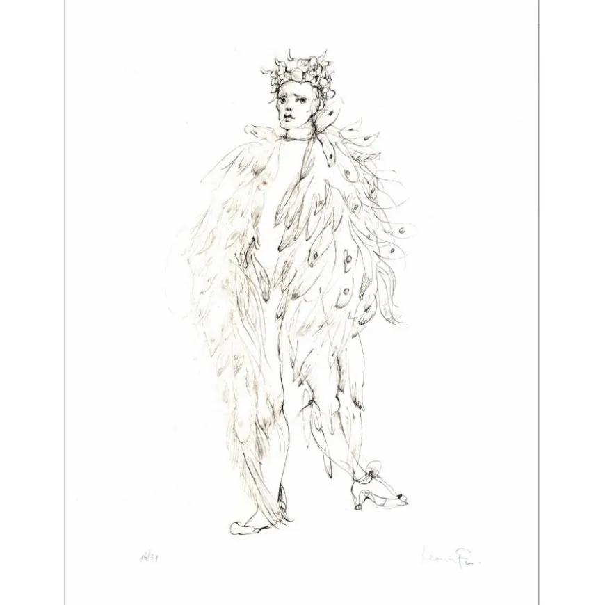 FINI Léonor - Gravure originale à la pointe sèche "Élus de la nuit 04" 38x28cm - 1986 - N°16/31