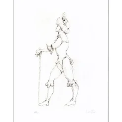 FINI Léonor - Gravure originale à la pointe sèche "Élus de la nuit 01" 38x28cm - 1986 - N°16/31