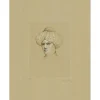 FINI Léonor - Gravure originale "Visage d'homme au turban" 66x48cm