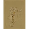 FINI Léonor - Gravure originale "Personnages aux turbans" 66x47cm