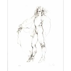 FINI Léonor - Gravure originale à la pointe sèche "Élus de la nuit 09" 38x28cm - 1986 - N°16/31