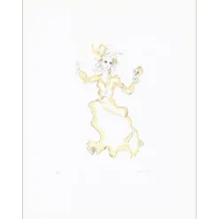 FINI Léonor - Gravure originale "Femme à la vanité" 65x50cm