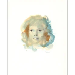FINI Léonor - Lithographie originale "Portrait de femme" 65x50cm