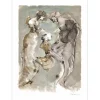 FINI Léonor - Lithographie originale "L'Homme entre deux âges et ses deux maîtresses" 38x28cm - 1961