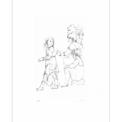 FINI Léonor - Lithographie originale "Monelle I" 49x32cm - 1965