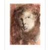 FINI Léonor - Lithographie originale "Le regard sombre" 65x50cm - 1974