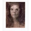 FINI Léonor - Lithographie originale "Visage de Delie" 65x50cm - 1974