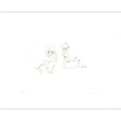 FINI Léonor - Lithographie originale "Les deux amies" 50x65cm - 1970