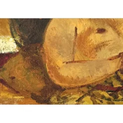 FONTANAROSA Lucien - Huile sur panneau "Nu assoupi" 24x35cm - 1967