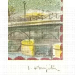 FOUJITA Léonard - Lithographie originale "L'Académie Française" 38x27cm - 1963