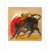 FOUR Michel - Lithographie originale "La Corrida" 65x50 cm
