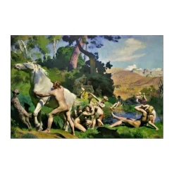 FRIANT Emile - Dessin original au crayon "Etude pour le vieux cheval" 30x45cm - 1902