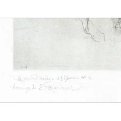 FRIANT Emile - Gravure originale "La grand-mère" 28x22cm - 1927