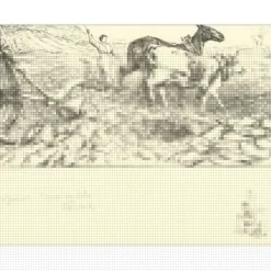 FRIANT Emile - Lithographie "Travaux des champs, Honneur à ces vaillants !" 50x65cm