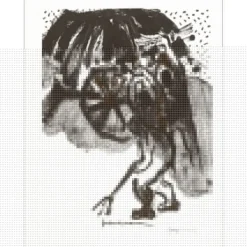 FRIBOULET Jef - Lithographie "Les paysans" 32x25cm