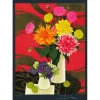GANNE Yves - Lithographie originale "Bouquet de fleurs" 75x54cm
