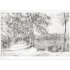 GANTNER Bernard - Lithographie originale "Lac de montagne" 61x90 cm