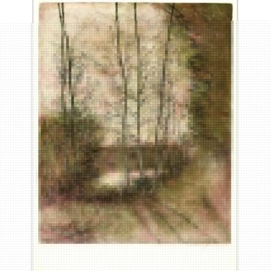 GANTNER Bernard - Lithographie originale "L'étang" 76x54 cm