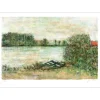 GANTNER Bernard - Lithographie originale "Les deux barques" 38x53cm