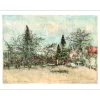 GANTNER Bernard - Lithographie originale "Le jardin" 48x65cm