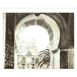 GARCIA-FONS Pierre - Lithographie "Alhambra 2" 32x25cm - 1971