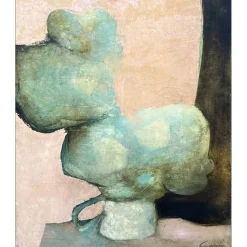 GAVEAU Claude - Huile sur Toile "Composition au bouquet" 61x50cm (12F)