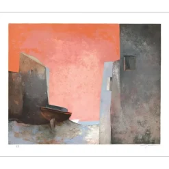 GAVEAU Claude - Lithographie originale "Aurore" 55x76cm