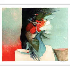 GAVEAU Claude - Lithographie originale "Nature morte" 56x76cm
