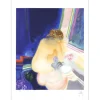 GELIS Daniel - Lithographie originale "Femme secrète"  76x54cm