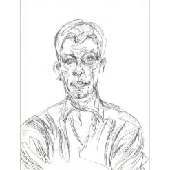 GIACOMETTI Alberto - Lithographie "Portrait d'homme 02" 38x28cm - 1961