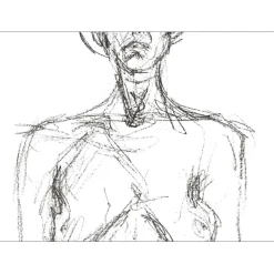 GIACOMETTI Alberto - Lithographie "Femme nue à l'atelier" 38x28cm - 1961