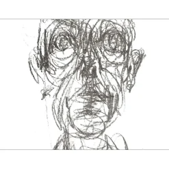 GIACOMETTI Alberto - Lithographie "Portrait d'homme 01" 38x28cm - 1961
