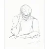 GILI Marcel - Estampe "Le Lecteur" 32x25cm