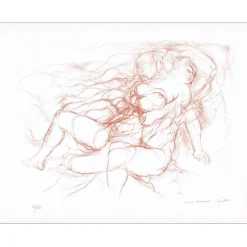 GILI Marcel - Lithographie originale "Femme nue" 50x65cm