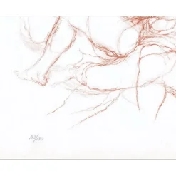 GILI Marcel - Lithographie originale "Femme nue" 50x65cm