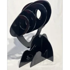 GILLI Claude - Sculpture originale en métal "Arbre noir" 50x45x30cm