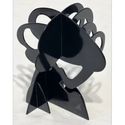 GILLI Claude - Sculpture originale en métal "Arbre noir" 20x17x13cm