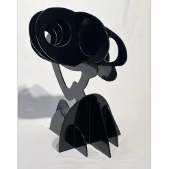 GILLI Claude - Sculpture originale en métal "Arbre noir" 50x45x30cm