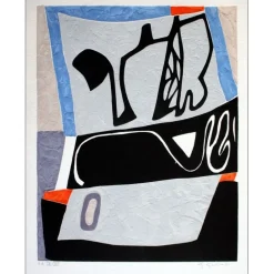 GODARD Gabriel - Gravure originale au carborundum  "Composition Abstraite I" 76x56cm
